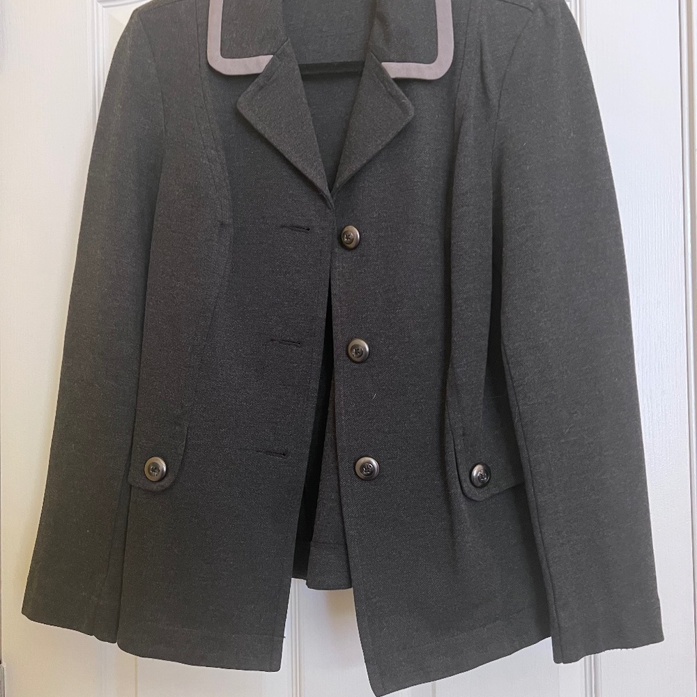 Cabi Jacket Blazer Size Small Charcoal Gray